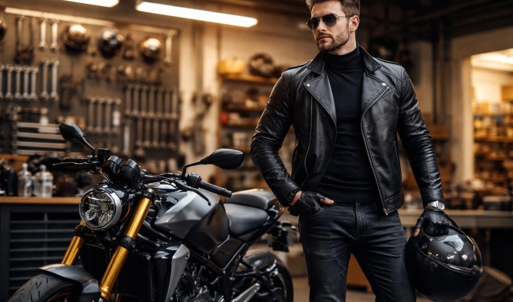 motard-tenue-moto-atelier-moderne