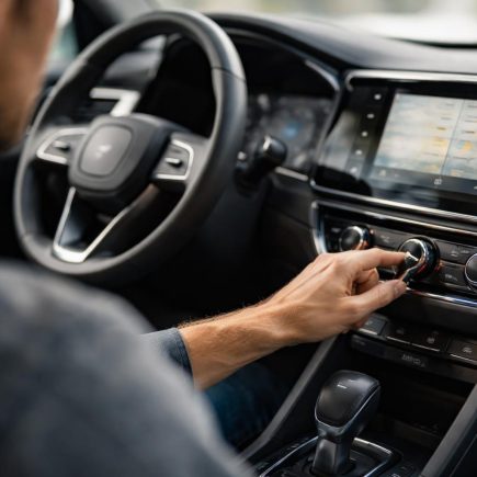 main-bouton-interieur-voiture-moderne