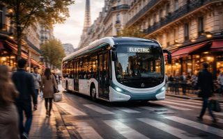 bus-electrique-paris-rue-animee-immeubles
