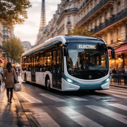 bus-electrique-paris-rue-animee-immeubles