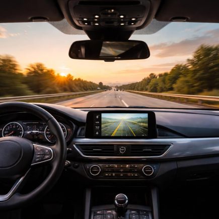 tableau-de-bord-autoroute-coucher-soleil