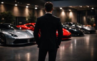 homme-dos-voitures-sport-garage