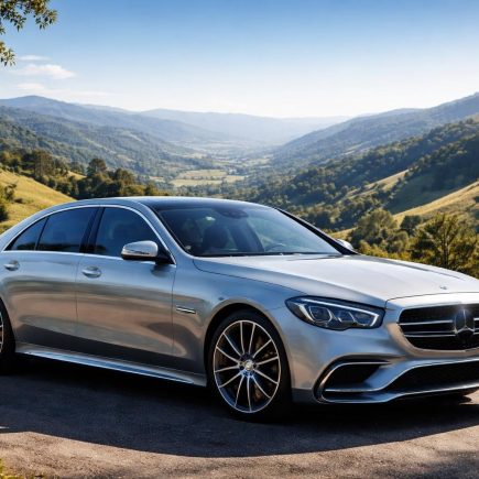 voiture-luxe-route-collines-ciel-bleu