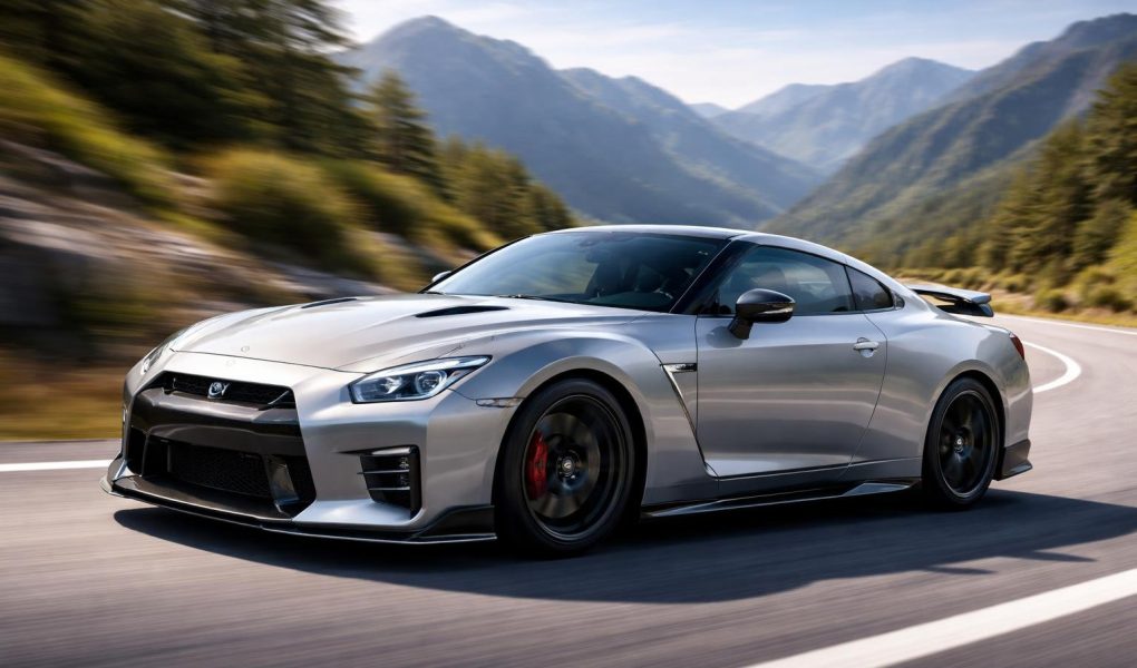 voiture-sportive-nissan-route-montagne