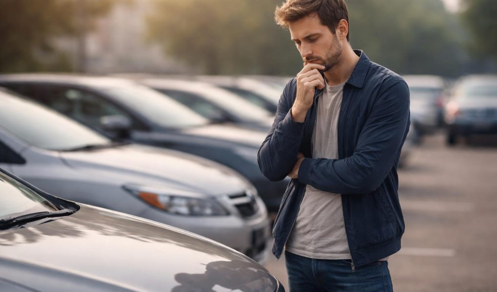 individu-voiture-occasion-parking-reflexion