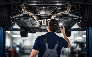 mecanicien-garage-voiture-surelevee-structure