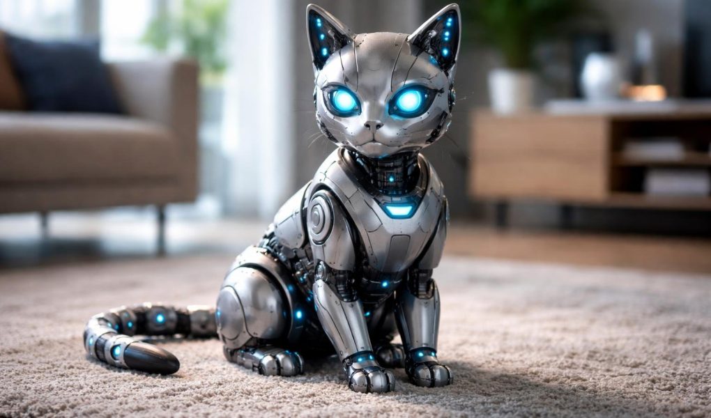 chat-robot-tapis-salon-moderne