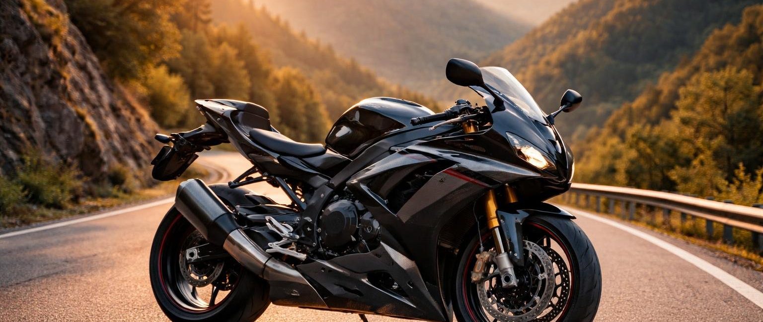 moto-sportive-route-montagne-crepuscule