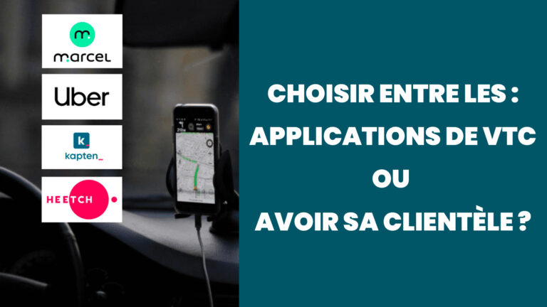 Image de présentation avec un titre " choisir en les application de VTC ou avoir sa propre clientèle